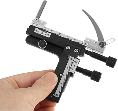 EIMSOAH Beweglicher Tisch für Mikroskope, Lineal, Mechanischer Tisch X Y, Zum Bewegen der Scheiben, Zubehör, Beweglicher Tisch-Messschieber mit Skala für Mikroskop