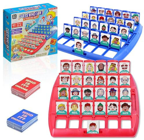 Qui est - Juego de adivinería original Guess What - Juego de mesa clásico para juegos familiares