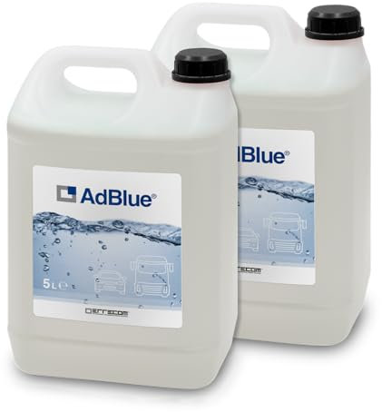 ERRECOM AdBlue® Aditivo para Motores diésel a Base de urea para la reducción de emisiones de NOx, Conforme a ISO 22241-1, 10 L (2 x 5 L), Boquilla Incluido