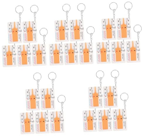 PartyKindom 5 Ensembles Jauge De Profondeur De Pneu Jauge De Filetage De Pneu De Voiture Jauge De Pneu Pour Semi-remorque Outil De Jauge De Profondeur Jauges Yellow Plastique 5 Pièces * 5