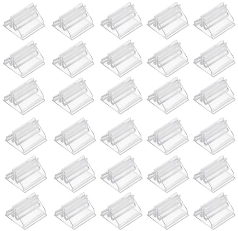 PSFXBM 40 Pcs Place Card Holders, Card Stand, Photo Holders For Tables, Menu Holders For Tables, Sign Holder, Clear Plastic Display Stands For Wedding Photos Memos Pictures Display