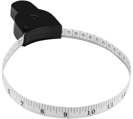 Tape Measure Body 1 pcs 150cm Dual Sided Body Measuring Tape for Sewing Tailor Clothes, Retractable Soft Tape Measur for Arm, Thigh, Chest, Waist (Black)