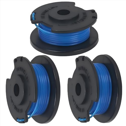3er Pack Ersatzfadenspulen für Kärcher Rasentrimmer LTR 18-30 (14443120), Durchmesser 1,6 mm, Fadenlänge 3,7 m pro Spule