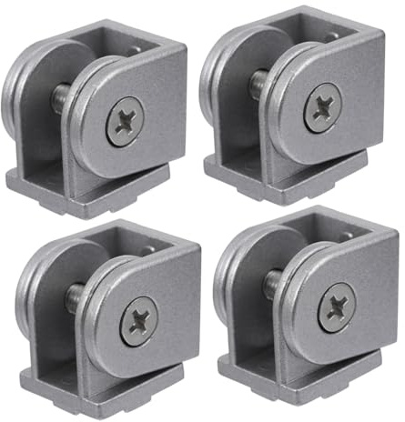 CIYODO 4 Pièces Connecteur Pivot Alliage de Zinc Articulation Pivotante pour Profilé Aluminium Industriel et Cnc