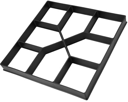 Dioche Alk Maker Molde de Hormigón para Pavimento Reutilizable de Primera Calidad para Escalones Elegantes - Molde Duradero para Adoquines de Caminos de Césped y Jardín - 40x40 Cm