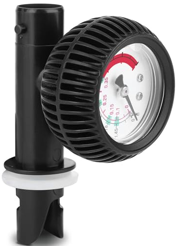 Boat Pressure Gauge, Kayak Barometer Air Pressure Gauge, Inflatable Boat Air Pressure Gauge Barometer Surfboard Pump Safety Barometer for Inflatable Boat Kayaking Raft