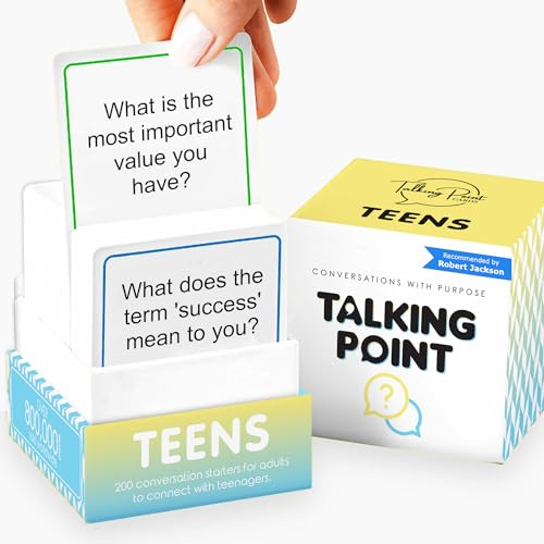 200 Teens Conversation Cards for Ages 12+, Easy Therapy Games & Questions