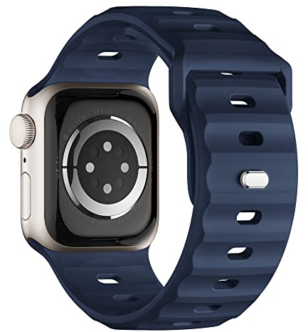 Sportarmband kompatibelt med Apple Watch Ultra 2 armband 49, 45, 44 och 42 mm, för män, silikon, vattentätt band för Apple Watch 9, 8, SE, 7, 6, 5, 4, 3 och Ultra