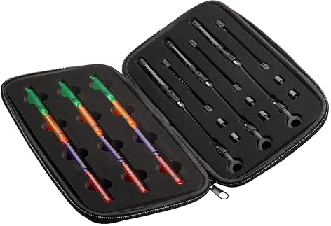 JRC X-Lite Slim Indicator Bite Indicator Set – Super Sensitive and Versatile Bite Indicators Made with an Innovative Slim Design. for Use with Both Braided and Monofilament Line