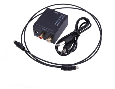 Angoily Digital Analog Audio Konverter Spdif Coaxial Zu r Stereowandlerm Mit Unterstützung Für kHz Samplingrate Kompatibel Mit Tv DVD Heimkino Systemen Digital Zu Analog Audiowandler