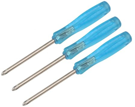 Lot de 3 mini tournevis cruciformes PH00 de 2 mm pour réparation de jouets, lunettes, ordinateur portable, ordinateur portable, petit tournevis
