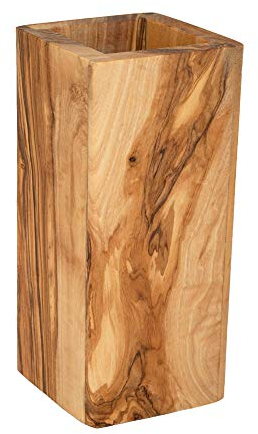 NATUREHOME Utensilo Olivenholz 23 x12,5 cm Innenmaß ca 10 x10 cm