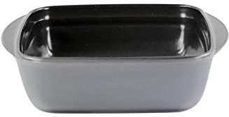 Pirofila Antiaderente in Vetro Borosilicato Quadrata Grigia 20 x 17 x 6 cm