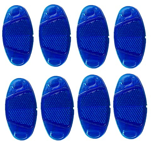 UoYu 8 pcs Oval Reflector Bicycle Spoke Bicycle Wheel Mountain Bike Accessories Signage Decoration Safe Warning Blue