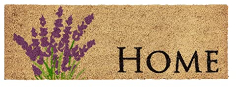 Astra Felpudo Interior Crema Antideslizante - Felpudo de Coco Antibacteriano Resistente - 25x75 cm - Antipolvo 100% Coco