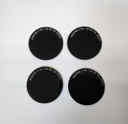 SCHUTZGUT Schweißerglas Ersatz-Scheiben DIN 9 für Schweißerbrillen - 2 Paar