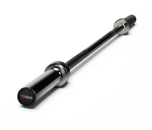 CAP Barbell 2 Olympic Solid 6 ft Bar, Bronze Bushings, Black