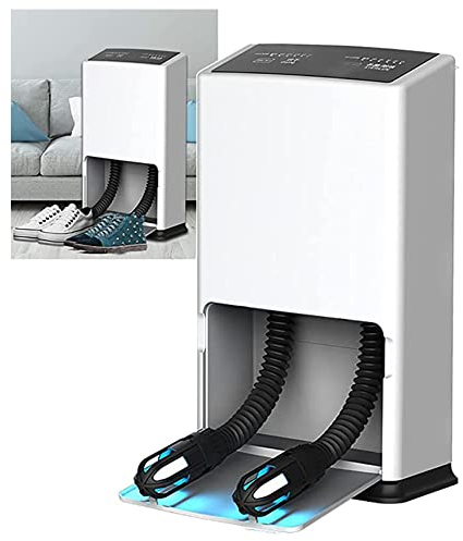 Electric Shoe Dryer,Boot 205W Household Electric Boot Dryer UV Sterilization Device Ozone Deodorization Shoe Drying Machine, Dual Timing Function, Silent