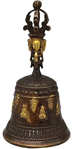 Handglocke Tischglocke Bar Klassischer Vergoldeter Reliefdekor Service Glocke, Menschen Die Nicht Aus Dem Bett Aufstehen Können, Bekommen Aufmerksamkeit Anrufsglocke
