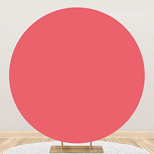 Sfondo rotondo rosso chiaro 100cm sfondi fotografici di cerchio semplice copertina decoro di festa di compleanno (senza arco) doccia per bambini battesimo nuziale bambini ritratto prop