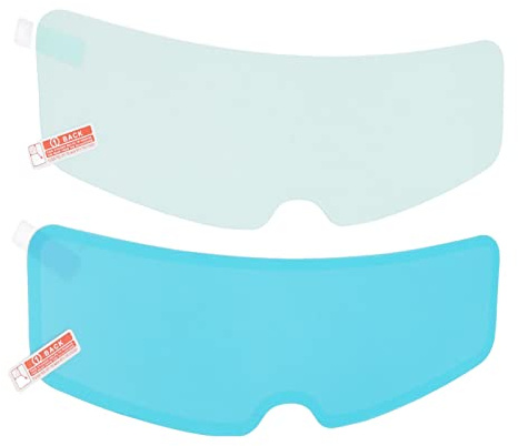 BORDSTRACT Ensemble De Films Anti-buée Et Anti-pluie Pour Casque De Moto, 24,5 Cm, écran Facial Pour Casque, Anti-buée, Anti-pluie, Visière Transparente, Intérieur Extérieur Universel, Pour Rouler