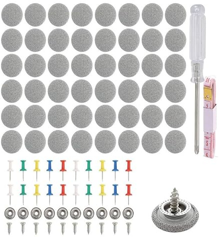 Eowppue 132 Stück Dachhimmel Reparatur Set, KFZ Reparatur Nieten, KFZ Auto Reparatur Nieten Set, Auto Dach Reparatur Schnalle mit Bunte Stifte Stecknadeln Schraubendreher