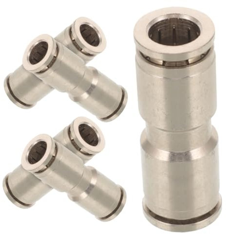 TOPPERFUN Kupferarmaturen für Druckluftwerkzeuge 5 Stück Reduzierkupplung Schnellanschluss-luftschlaucharmaturen