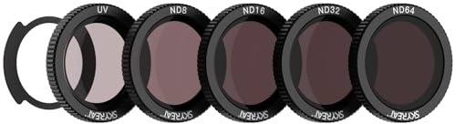 Skyreat Neo ND Magnetic Filter Set Multi-Layer ND Compatible with dji Neo Drone Accessories, 5 Pack (UV, ND8, ND16, ND32, ND64)