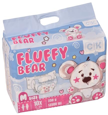 Fluffy Bear Couches avec film pour adulte Taille M 13500 ml
