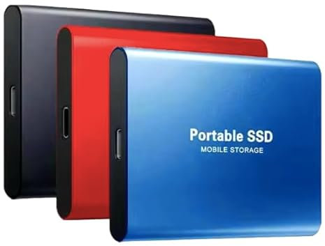 SSD Portatile Esterno 2TB, USB 3.1 Tipo C, Nero