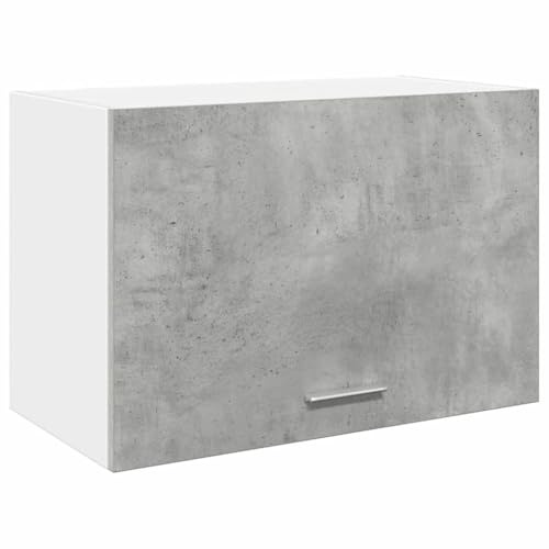 Toshilian Meuble Haut de Cuisine, Armoire de Rangement Cuisine Murale élément Haut Armoire Suspendue Gris béton 60x31x40 cm Aggloméré