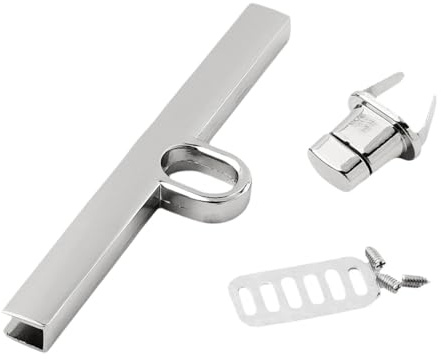 Oshhni Set di Fermagli con Chiusura a Scatto, Fatti a Mano, Fibbia Ornamentale per Borse a Tracolla, Borsetta, Artigianato Fai da Te, Argento