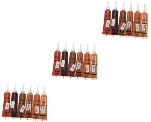jojofuny 18pièces Pâte Réparatrice Pour Meubles Pâte De Réparation Bois Filler à Bois Étanche Pour Rayures Dents Et Fissures Pour Meubles Cerisier Et Plus