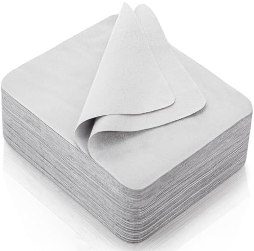 Eorbow Mikrofaser-Brillenputztuch, ultraweiches Wildleder, waschbarer Reiniger für Objektive, Bildschirme, Kameras, Handys, Elektronik (17,8 x 15,2 cm, Grau)