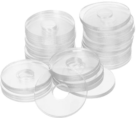 PRETYZOOM 50 Arandelas Planas Transparentes De Vinilo 0,79 Pulgadas Para Tornillos M6, Juego De 50 Piezas Para Manijas De Puertas De Ducha y Juntas De Sellado, Accesorios De Sujeción Duraderos