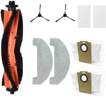 uninell Robot vacuum cleaner-Accessories set (roller brush*1, side brush*2, HEPA*2, dust bag*2, mop*2), Compatible with UR3
