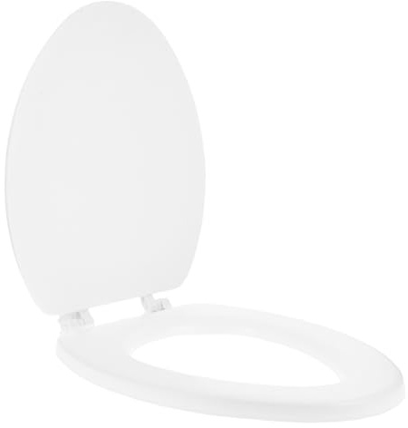 EXCEART Cubierta de Inodoro Acolchada de White, Durable y Práctica, Asiento para Inodoro Cómodo y Resistente Hogar, Indispensable