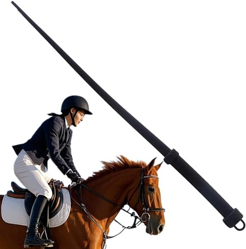 Cravache d'équitation - Tube d'entraînement en silicone pour tampon d'équitation - Poignée souple - Équipement de contrôle pour le dressage et le coaching - Pour cosplay, fête