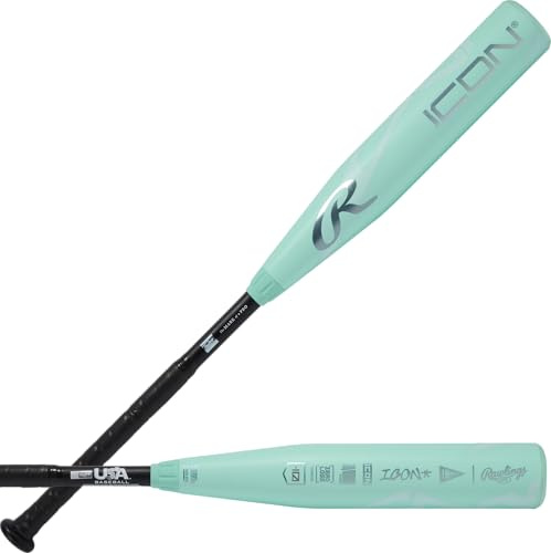 Rawlings | 2026 | ICON Baseballschläger | USA | -5 / -8 / -10 / -12 Drop | 2 5/8' Fass | 2 Stück Composite