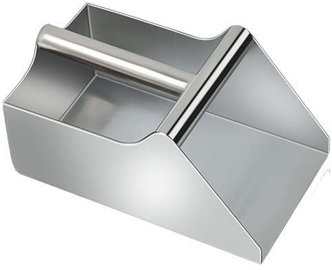 Pala in acciaio per uso alimentare, per ghiaccio in metallo da 25 cm, da cucina, impacchettatrice per popcorn, impacchettatrice per popcorn, resistente e spessa, per