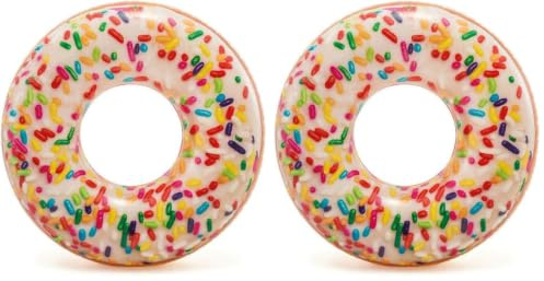 Intex 56263NP Sprinkle Donut Tube Toy, Nylon/A, 39'(99cm x 25cm) (Pack of 2)