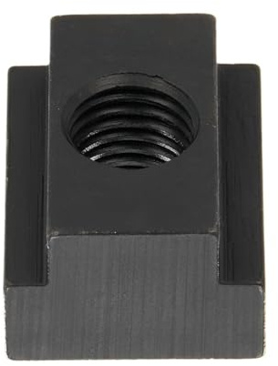 2 pezzi M6 M8 M10 M12 M16 M18 M22 Acciaio ossidato 45# Grado 8.8 Finitura T-Slot HRC:23-32 Dado a T Blocco a T Dadi a piastra di pressatura con scanalatura a T(M20 (2pcs))