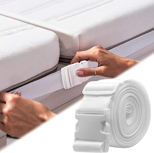 XFLYP Mattress Connector, Easily Expand the Bed, Connects two Mattresses to a Large Lying Surface,10 Metres Long Double Bed Bridge,Mattress Stop, Mattress Connector, Mattress Wedge, Love Bridge
