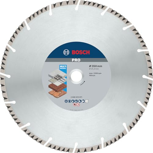 Bosch Professional Diamanttrennscheibe Standard for Universal (Beton und Mauerwerk, 350 x 25,40 mm, Zubehör Benzinsäge)