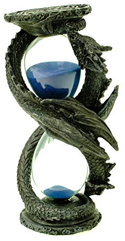 Drachen Sanduhr 17 cm Gothic Figur Drache Dragon hourglass Zeit messen