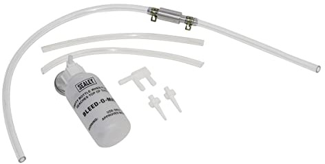 Sealey VS0201 Brake Bleeder Set with Container