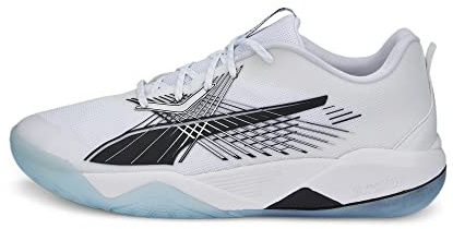 Puma Eliminate Power Nitro IIIndoor Court - Zapatos para Hombre, Puma Blanco Puma Negro Nitro Azul, 43 EU
