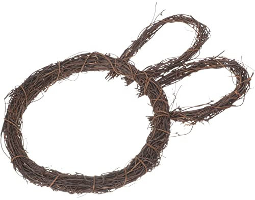 Kaninchen Girlande DIY Ostern Türschild Handwerk Kranz Osterhasenkranz Osterkranz Form Weidenkranz Blumekranz Natürlicher Weinkranz Rustikal Kränze Selbstgemacht Auflistung Rattan