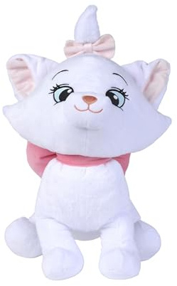 Simba 6315877014 Disney Animals Marie, Peluche 40 cm, Peluche dès Les Premiers Mois de la Vie