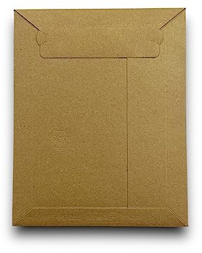 50 Stück Versandtaschen A5 aus Pappe 215x270 mm Warensendung- Papp-Kuverts Umschläge B5 für Büchersendung Kleidung büwa Versandtasche Versandverpackung